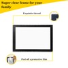 10 Pack 4"x6" Premium Super Slim Magnetic Picture Pockets Frames