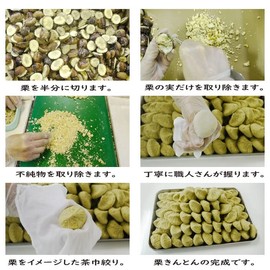 Kuriya Nanyoken Gifu Nakatsugawa 100% Chestnut Kinton, Pack of 10