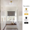youngrender Schoolhouse Light Fixture Modern Gold Ceiling Light,Semi Flush Mount