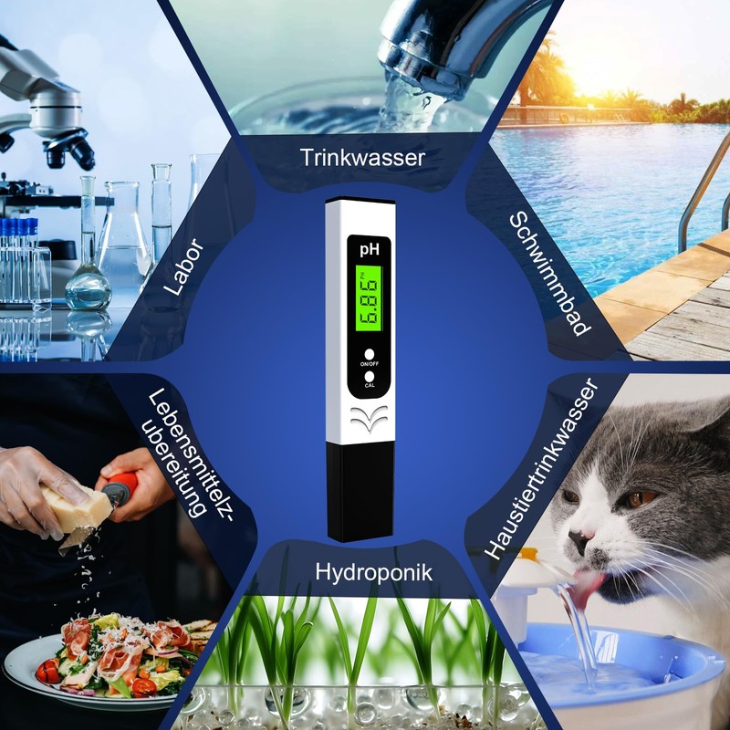 Shiptree PH Meter High Precision (± 0.01), Water Tester, pH