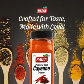 Badia Ground Cayenne Red Pepper, 16 oz – Bold, Spicy & Vibrant for Meats, Seafood, & Vegetables