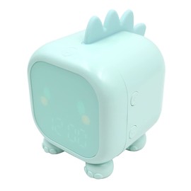 Hsthe Sea Digital Children's Alarm Clock with Night Light Snooze Timer Temperature Sleep Trainer Green