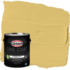 Glidden Interior Paint + Primer: Yellow Interior Paint /Tropical Siesta, One Coat, Semi-Gloss, 1 Gallon