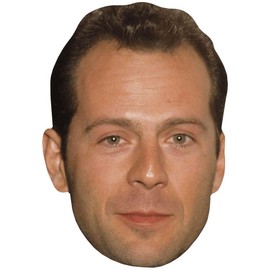 Bruce Willis (Young) Celebrity Mask, Flat Card Face, Fancy Dress Mask