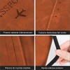 2 PACK Cartera para Pasaporte RFID, Pasaporte Funda para Hombres