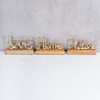 levandeo Set of 3 Lettering Love Home Relax Gold Mango