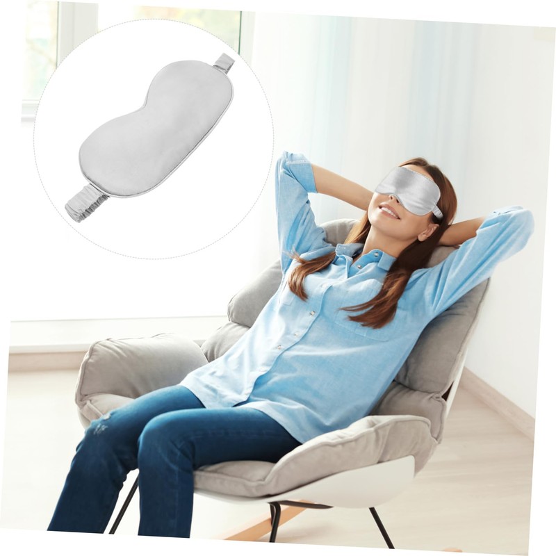 FOMIYES 2pcs Silk Sleep Mask Travel Eye Cover Silk Sleep