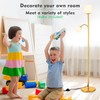Lightdot 63IN Dimmable Globe Floor Lamp, Brass Standing Lamps with