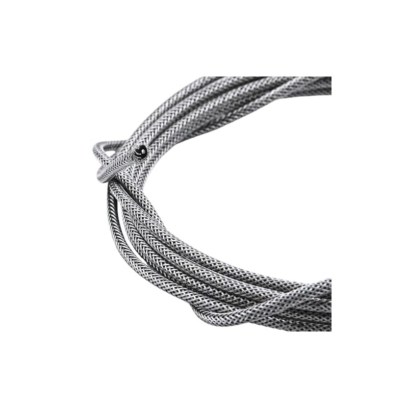 KHLESBY 20 Ft Braided Shielded Push-Back Cloth Metal Color Wire