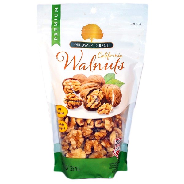 Growers Direct Natural Premium California Shelled Walnuts - Healthy Snacks