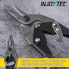 INJOYTEC Straight Cut Snips Aviation Snips with Wire Cutter Straight