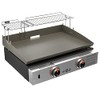 Yukon Glory Griddle Warming Rack, Designed for 22" Blackstone Griddles, One-Step Clip On Attachment, Portable and Collapsible (will not work with hood)