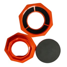 ASTRULUME Bowling Ball Holder & Sanding Tool 2-in-1 Ball Stabilizer Pad Holder for Polishing and Maintenance, Non-Slip Design, Orange, 1 Piece (Ball Spinner and Maintenance Supplies)