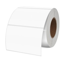 YIKIADA White Color Label Roll, Label Stickers, 2.0 x 3.9 inches (50 x 100 mm), Waterproof, Removable, Rectangle Stickers, Handwritten Stickers, Name Labels, Label Stickers, Office Supplies, Office