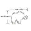 WJSYSHOP Elephant Shaped Cookie Cutter for Party