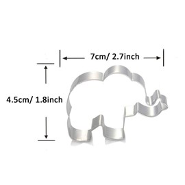 WJSYSHOP Elephant Shaped Cookie Cutter for Party