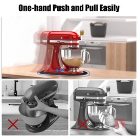 SAYAFAN Stand Mixer Slider Mat, Mixer Mover Sliding Mat for KitchenAid/Artisan/Classic 4.5-5Qt Tilt-Head Stand Mixer (for Tilt-Head 4.5-5Qt, Black)