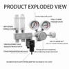 Bubble Counter Aluminum Alloy Steel Bubble Counter for Co2 System