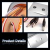 2-Pack Amber Watermelon Light with 45° Stainless Steel Mounting Brackets,
