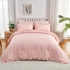 DECMAY Pink Bed in a Bag Twin Comforter Set for