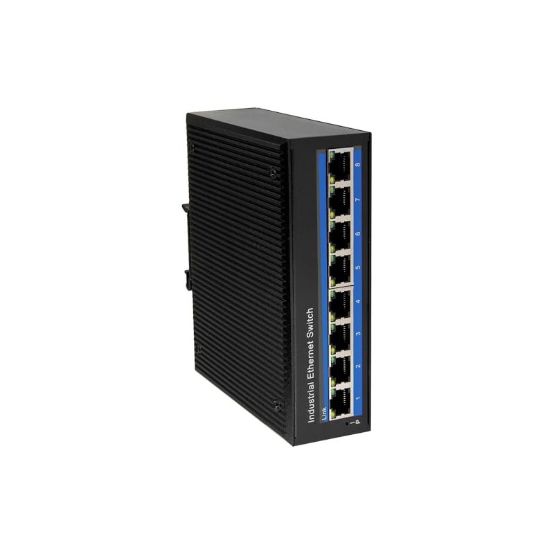 LogiLink NS201 Industrial Fast Ethernet Switch, 8-Port 10/100 Mbps