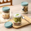 NETANY 6-pack 16oz Glass jars with Airtight Lids, Overnight Oats