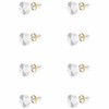 FOCMKEAS 8 PCS 12mm(0.47") Mirror Screws, Brass Decorative Caps Cover