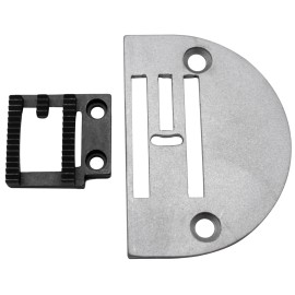 Cutex Needle Plate & Feed Dog Set for Portable Zig-Zag Walking Foot Sewing Machines