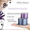 Ribbon Bazaar Double Faced Satin 2-1/4 Inch Black 25 Yards