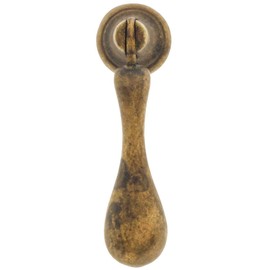 Marella Design 21396.05300.03 Large Toscana Drop Pull - 2 1/4 inch in Antique Brass