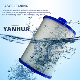 YANHUA Spa Filters for Hot Tub Filter, PWW50 Filter Replacemen, Compatible for PWW50 Hot Tub Filter, for Unicel 6CH-940, for Filbur FC-0359, for Waterway Plastics 817-0050 (2)