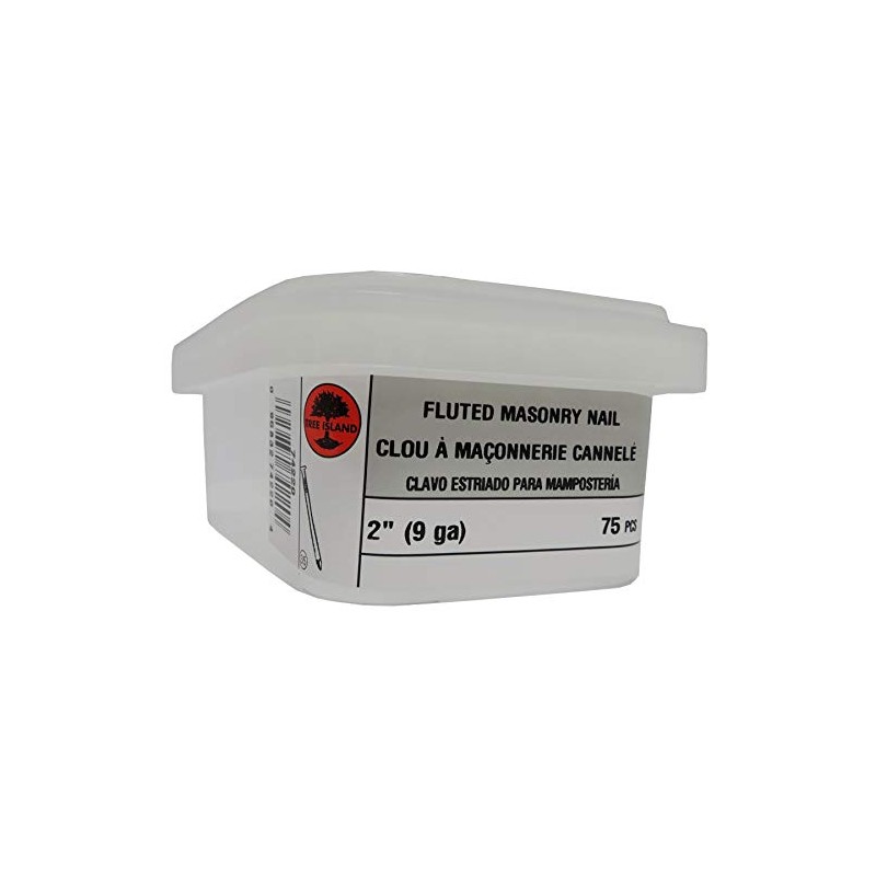 75 Pack 2" Fluted Concrete Nails