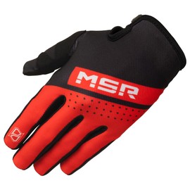 MSR™ Axxis Range MTB Mountain Bike Dirt Bike Motocross MX BMX Outdoor Sports ATV UTV Powersports Riding Gloves for Men and Women Medium Black/Red