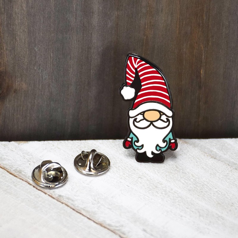 Lifebeats Christmas Gnome Enamel Pin