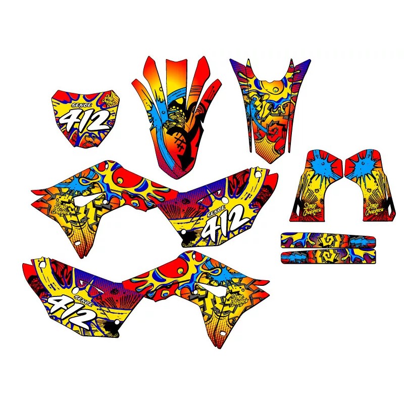 Senge Graphics Inc 2019-2021 CRF 250 R ZANY Red Senge