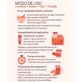 Kit Adelgazante Reductivo Reafirmante Quema Grasa De Abdomen Post Parto