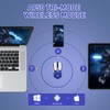 DAREU A950 Wireless Gaming Mouse with RGB Charging Dock,88g Lightweight