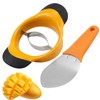 2 PCS Mango Cutter, Corer with Mango Scoop, Fruit Slicer