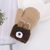 Baby Boys Girls Winter Warm Knit Gloves Cute Bear Gloves