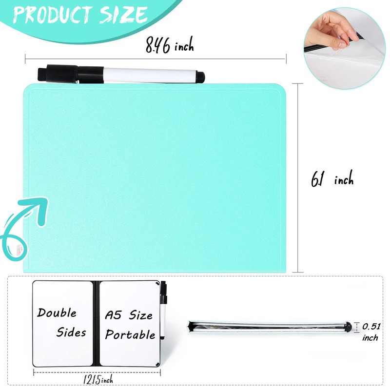 AGM A5 Mini Whiteboard, Double Sided Portable Dry Erase Board