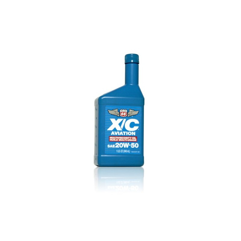 XC Phillips 66-20W50 Aviation Oil, Case of 12qts| 48250