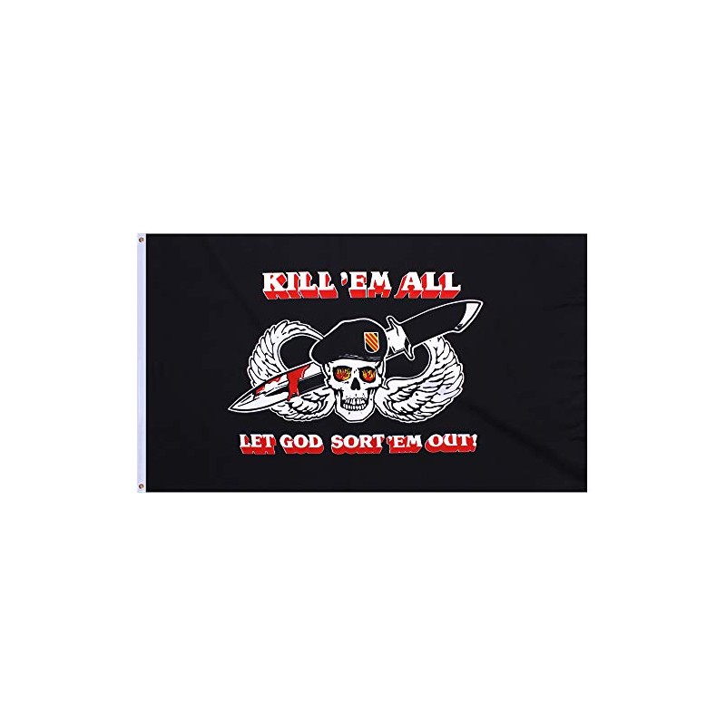 Kill Em All Let God Sort Em Out Flag Military