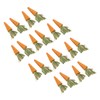 20pcs Carrot Shaped Hamster Toy Teeth Grinding Decorative Crude Fiber