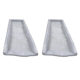 Yardfully Downspout Splashblock (Gray), 2 Pack