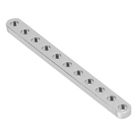 10 Pieces Stainless Steel Flat Beam Straight Brace Aluminum Alloy Mending Plate Connector Bracket Furniture Hardware Accessories(3102-0011-0088)