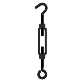National Hardware N820-119 Turnbuckle Hook and Eye, 3/16" × 5-1/2", Black