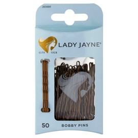 Lady Jayne Bobby Pins Brown X 50