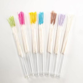 420PCS Colored Ear Hole Cleaning Floss - Disposable Soft Paper Thread Floss for Ear Piercing Care, Safe & Odor-Removal for Women Men Girls Pierced Ears, Portable for Travel, 7 Colors (4.7 Inch)