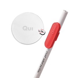 Ozio Magnetic Pen Holder, Refrigerator Pen Holder, Pencil Holder Clip with Magnet, Desk Gadgets, Office Accessories, Red