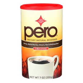 Pero Instant Natural Beverage - Caffeine Free Drink - Coffee like Taste - Case of 6-7 oz.